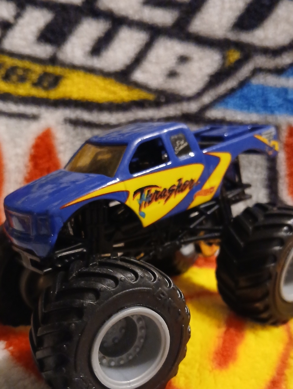 Thrasher Blue Hw Monster Truck with Yellow Accents. Vintage
